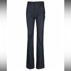 Saint Laurent high rise trouser dark wash jeans size FR36 US 25 26